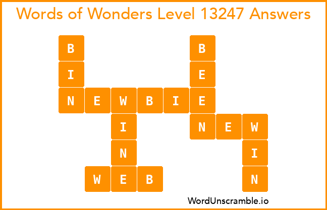 Words of Wonders Level 13247 Answers
