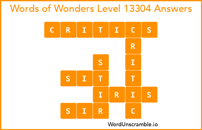 Words of Wonders Level 13304 Answers