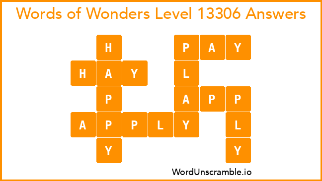 Words of Wonders Level 13306 Answers