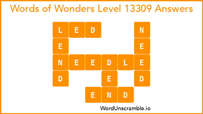 Words of Wonders Level 13309 Answers