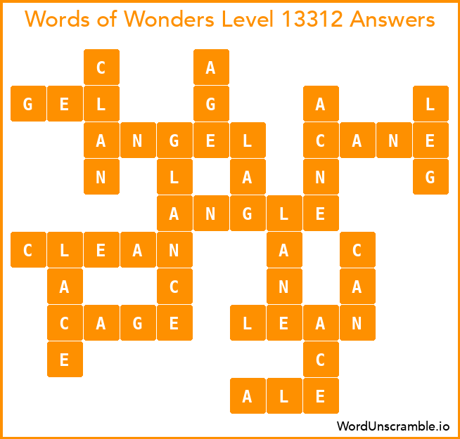 Words of Wonders Level 13312 Answers