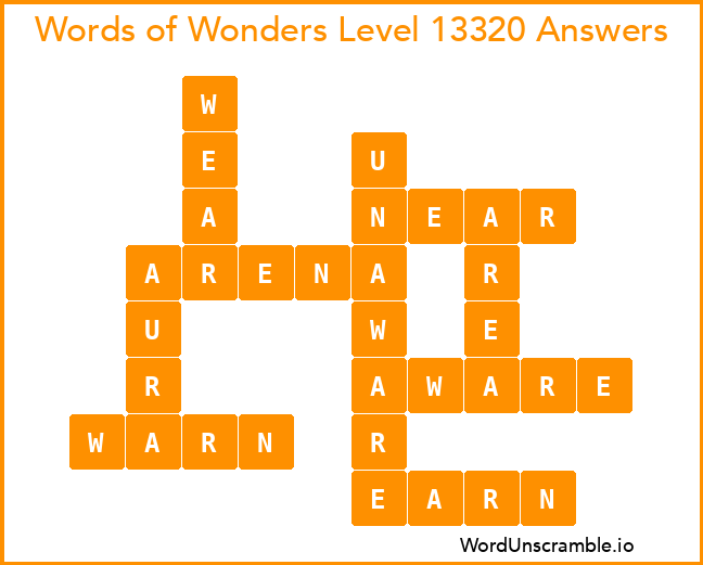 Words of Wonders Level 13320 Answers