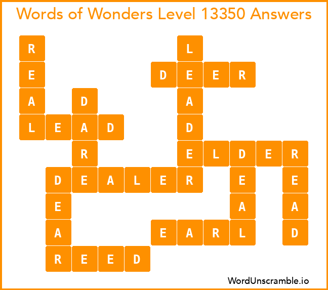 Words of Wonders Level 13350 Answers