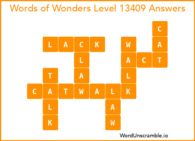 Words of Wonders Level 13409 Answers