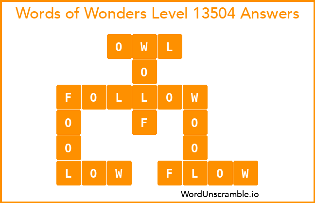 Words of Wonders Level 13504 Answers