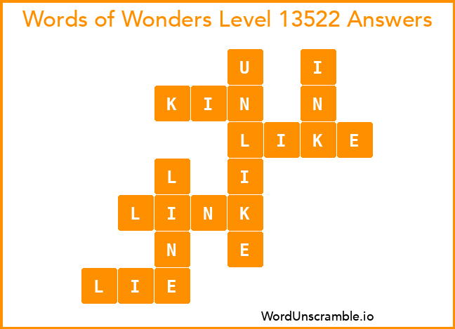 Words of Wonders Level 13522 Answers
