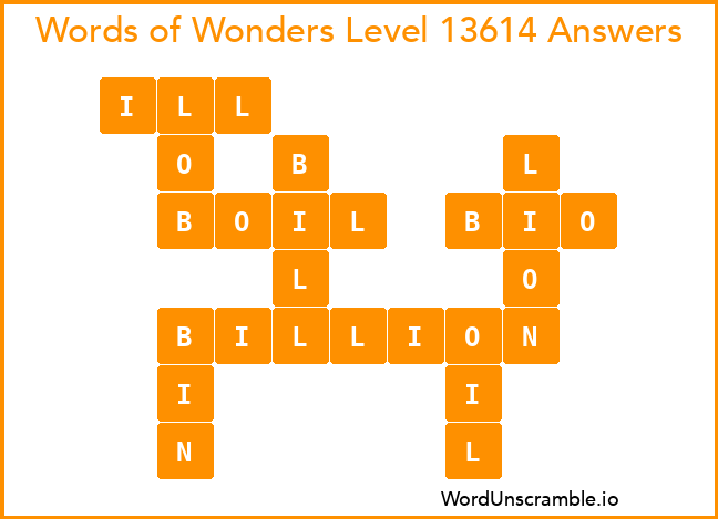 Words of Wonders Level 13614 Answers