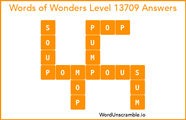 Words of Wonders Level 13709 Answers
