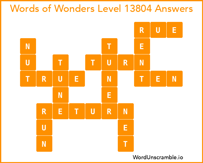 Words of Wonders Level 13804 Answers