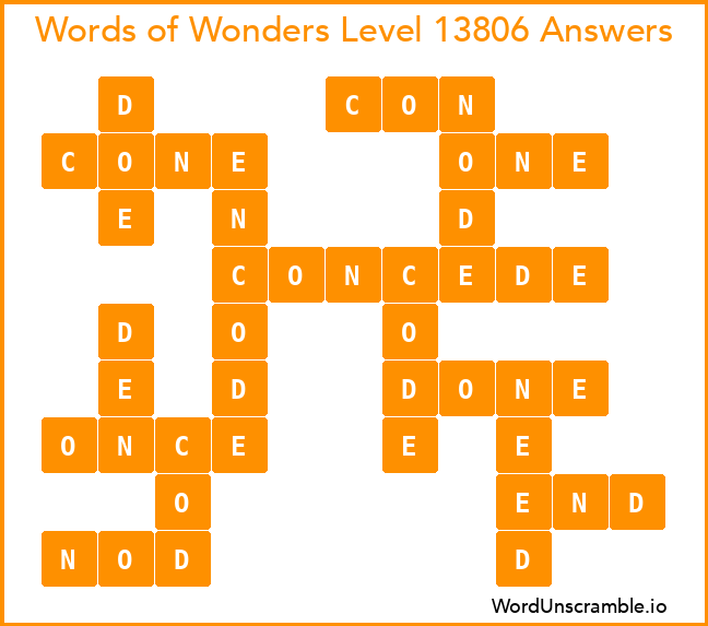 Words of Wonders Level 13806 Answers