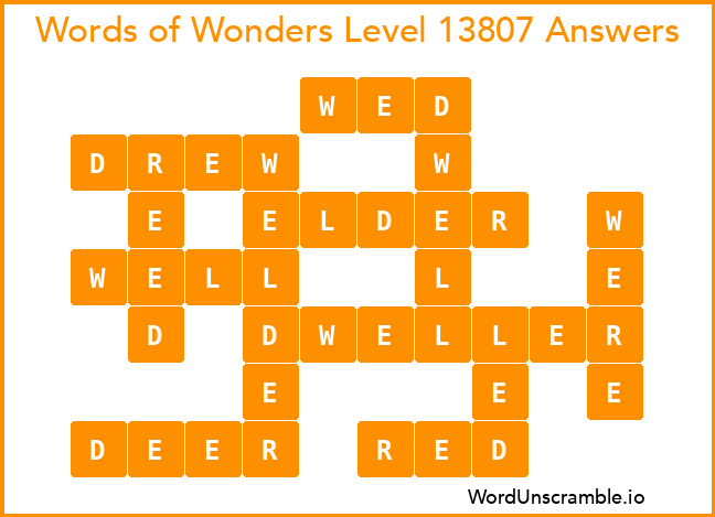 Words of Wonders Level 13807 Answers
