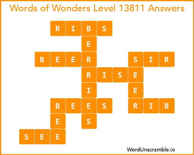 Words of Wonders Level 13811 Answers