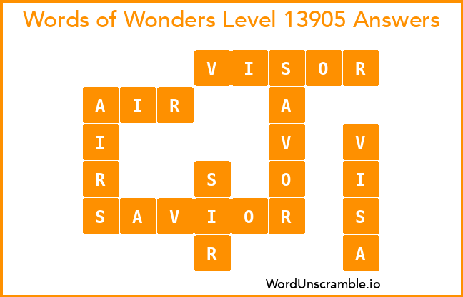 Words of Wonders Level 13905 Answers