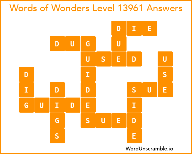 Words of Wonders Level 13961 Answers