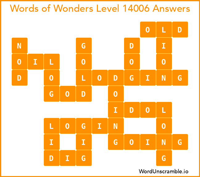 Words of Wonders Level 14006 Answers