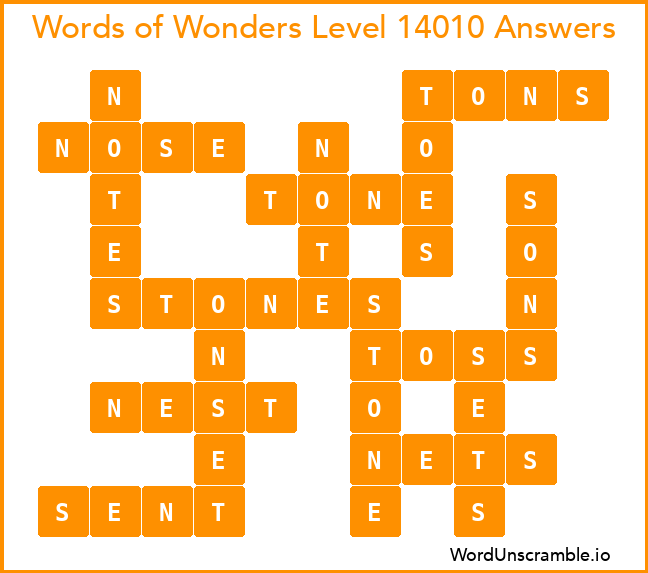 Words of Wonders Level 14010 Answers