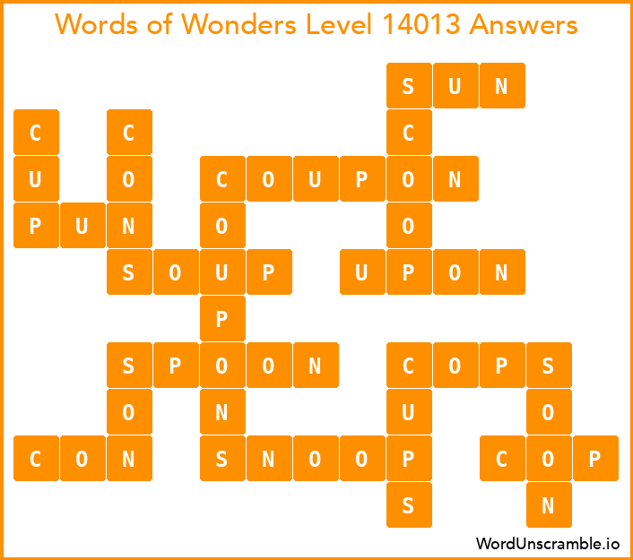 Words of Wonders Level 14013 Answers