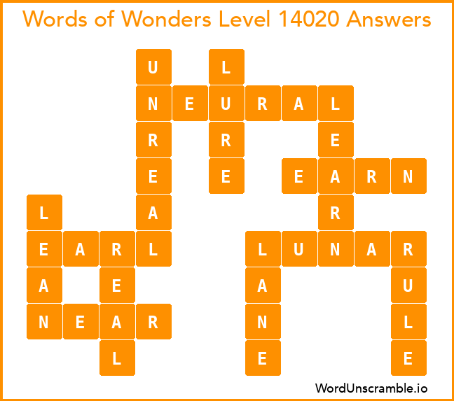 Words of Wonders Level 14020 Answers