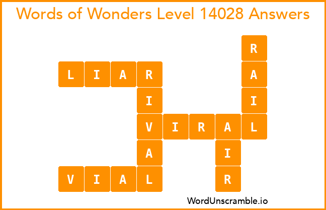 Words of Wonders Level 14028 Answers