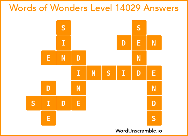 Words of Wonders Level 14029 Answers