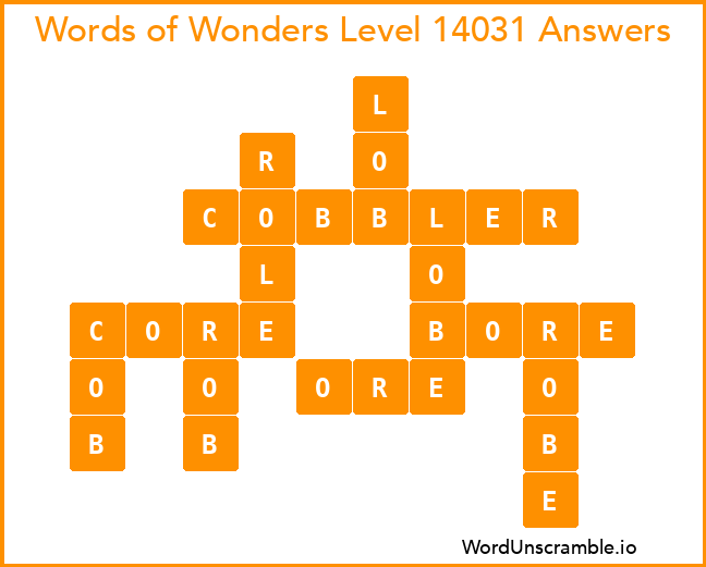 Words of Wonders Level 14031 Answers