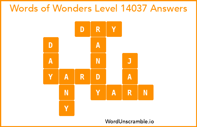 Words of Wonders Level 14037 Answers