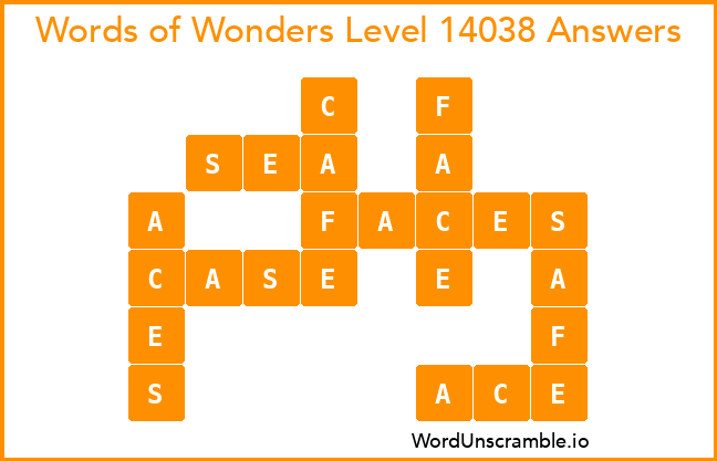 Words of Wonders Level 14038 Answers