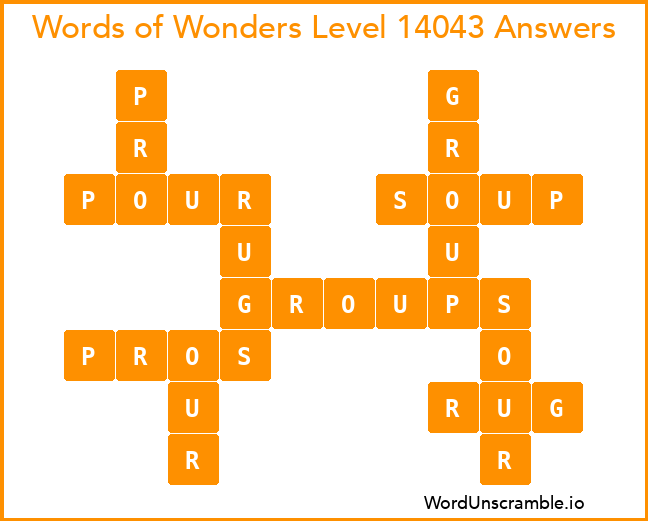 Words of Wonders Level 14043 Answers