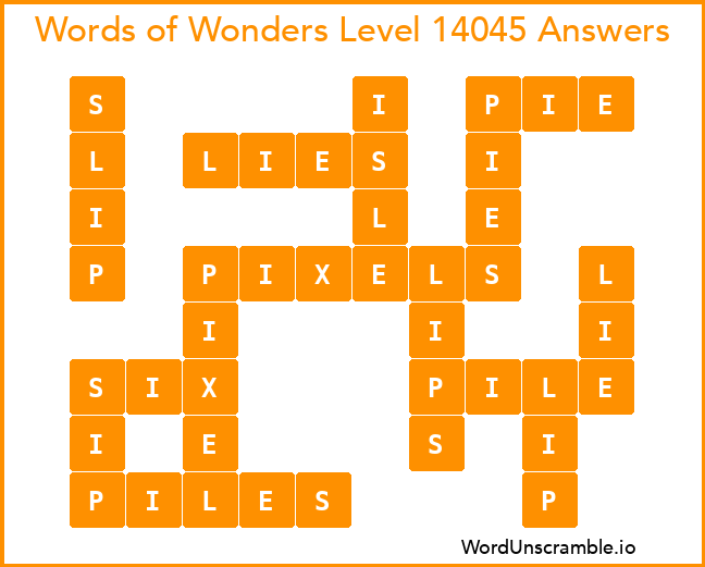 Words of Wonders Level 14045 Answers