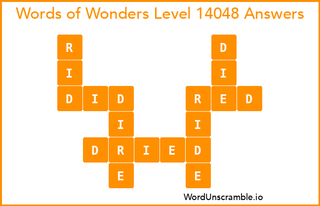 Words of Wonders Level 14048 Answers