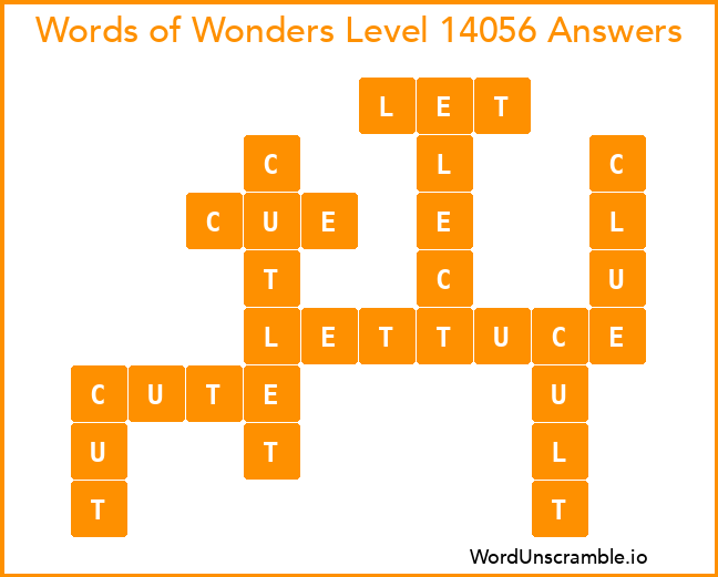 Words of Wonders Level 14056 Answers
