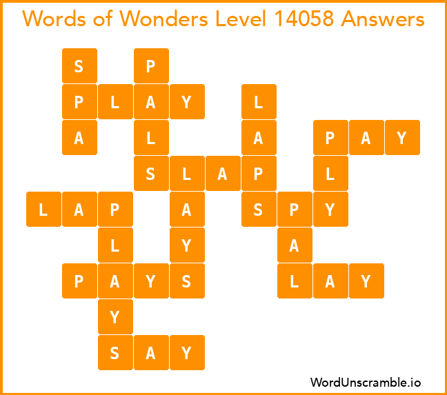 Words of Wonders Level 14058 Answers