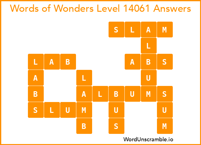 Words of Wonders Level 14061 Answers