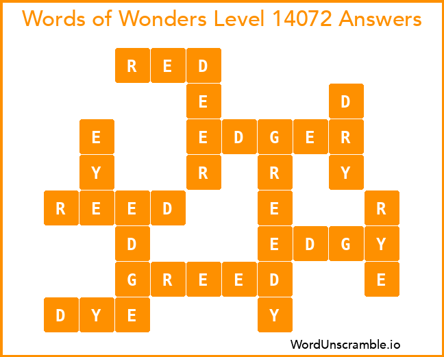 Words of Wonders Level 14072 Answers