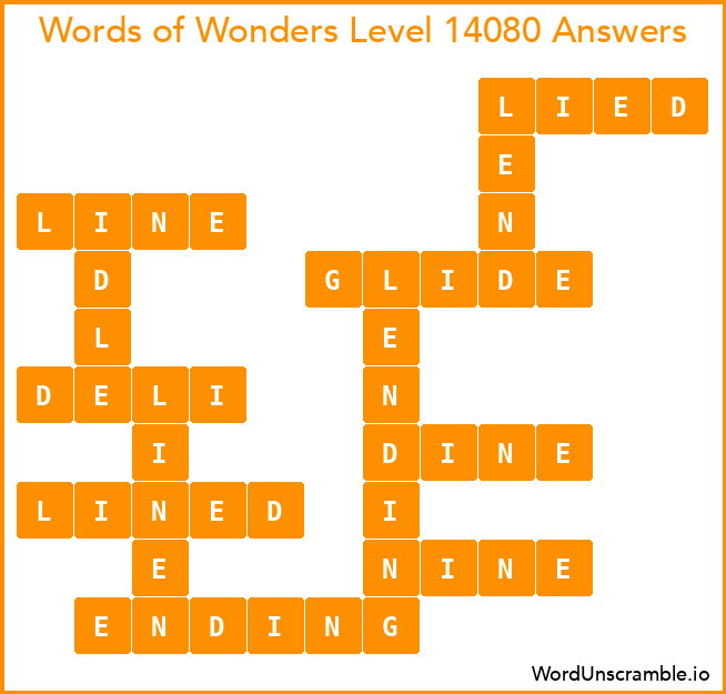 Words of Wonders Level 14080 Answers