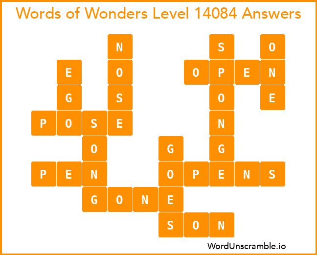 Words of Wonders Level 14084 Answers