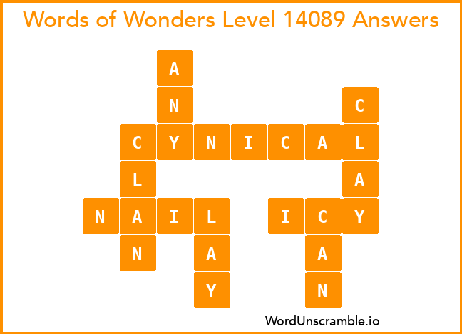 Words of Wonders Level 14089 Answers