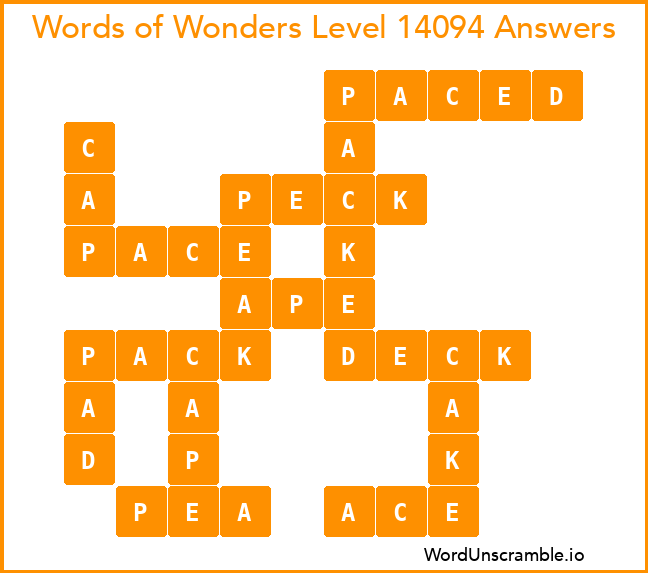 Words of Wonders Level 14094 Answers