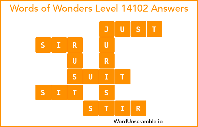Words of Wonders Level 14102 Answers