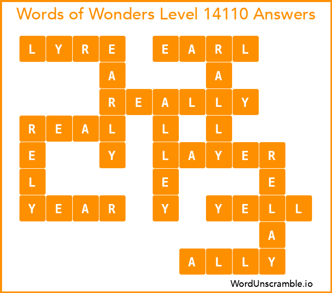 Words of Wonders Level 14110 Answers