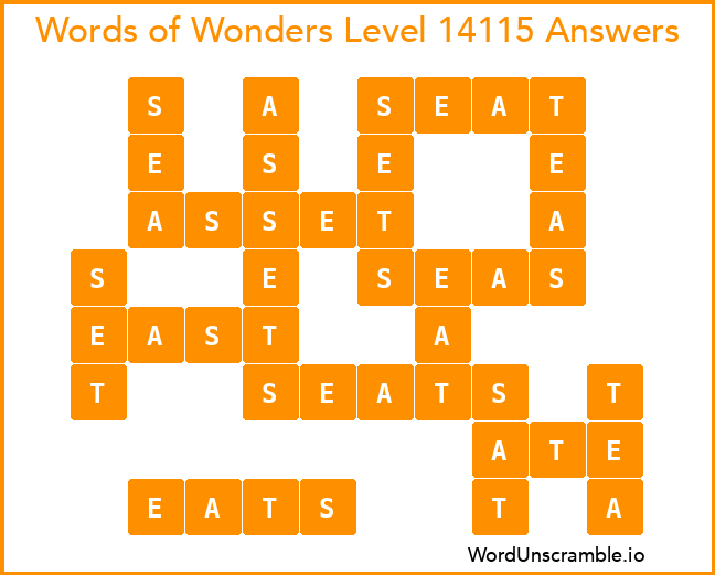 Words of Wonders Level 14115 Answers