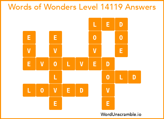 Words of Wonders Level 14119 Answers
