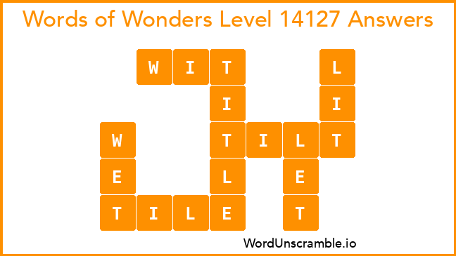Words of Wonders Level 14127 Answers
