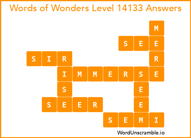 Words of Wonders Level 14133 Answers