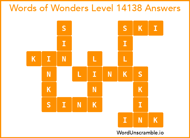 Words of Wonders Level 14138 Answers