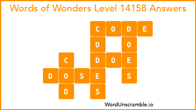 Words of Wonders Level 14158 Answers
