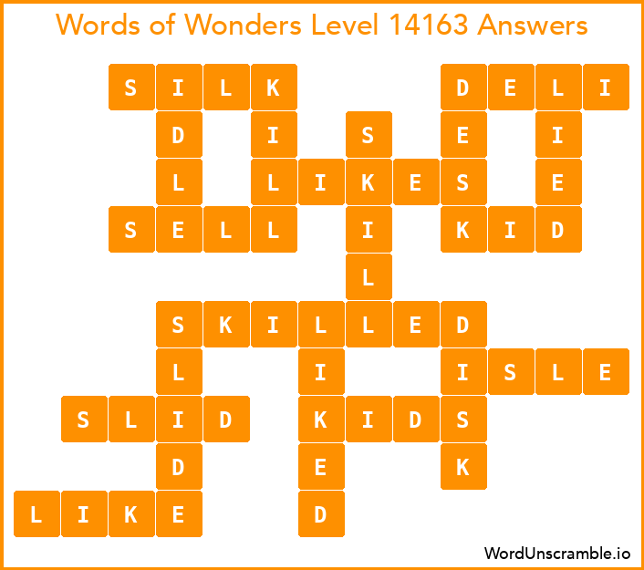 Words of Wonders Level 14163 Answers