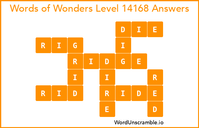 Words of Wonders Level 14168 Answers