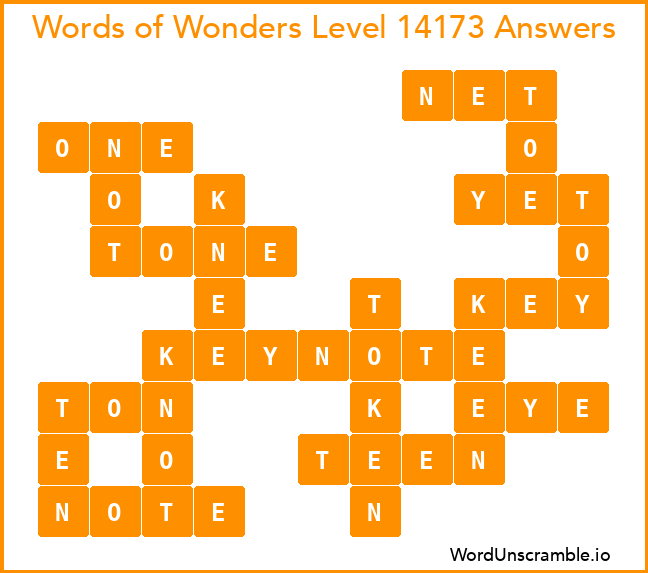 Words of Wonders Level 14173 Answers