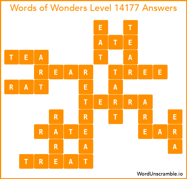 Words of Wonders Level 14177 Answers